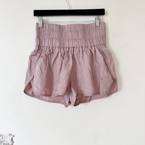 Free People Movement The Way Home Moonlight Mauve High Rise Running Shorts L - Picture 5 of 9